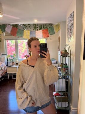 Charli Soft Cream Pullover Shirt